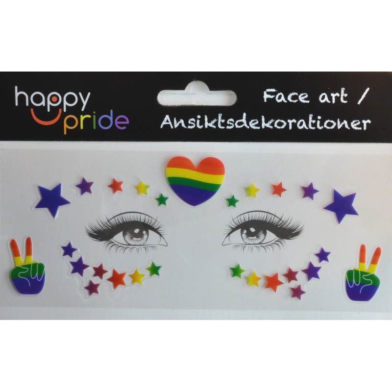 Ansikts klistermärke Pride  - 2