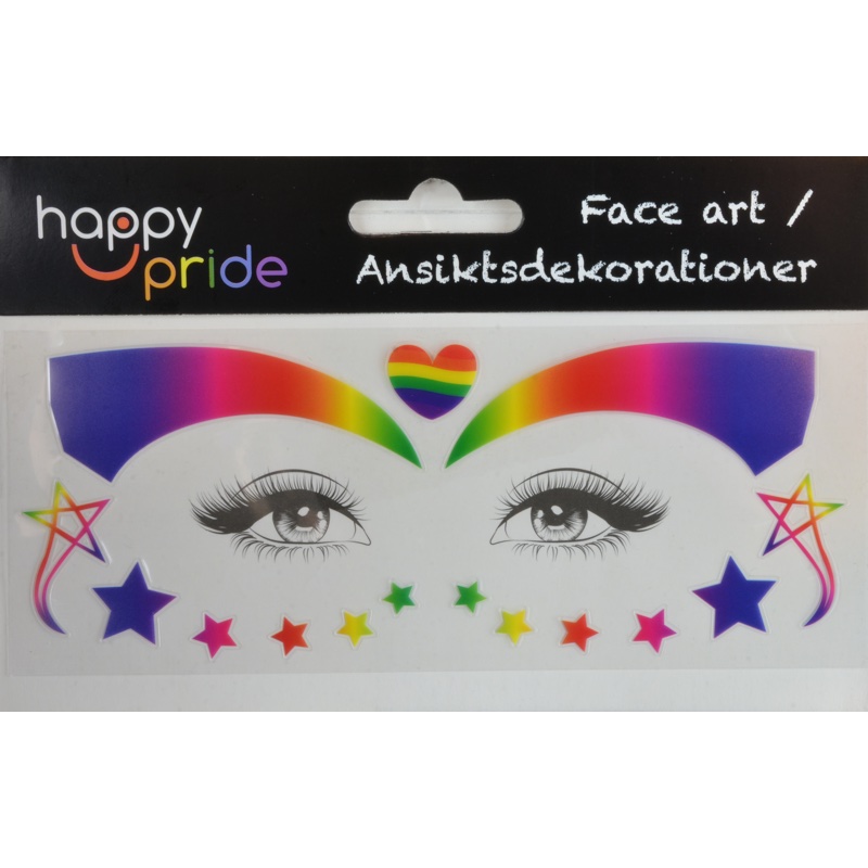 Ansikts klistermärke Pride  - 4