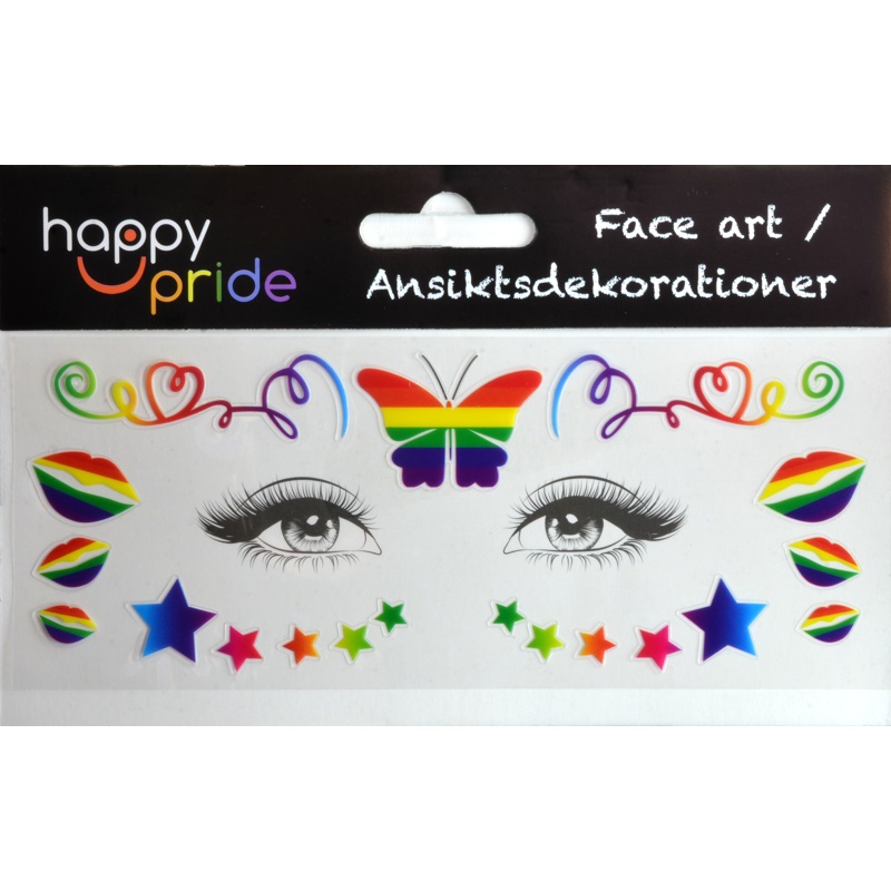 Ansikts klistermärke Pride  - 5