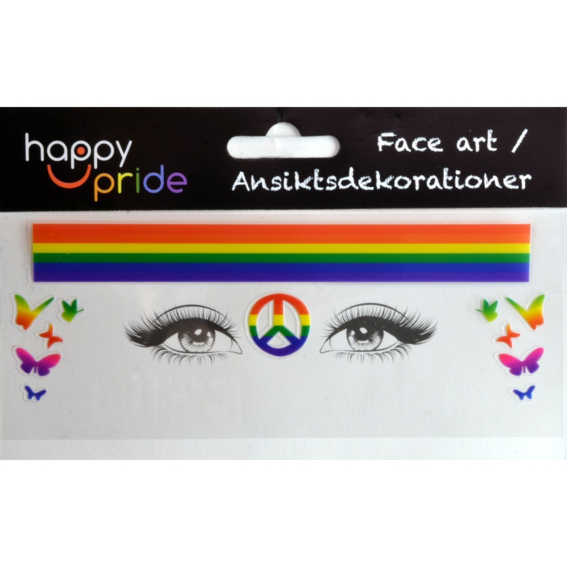 Ansikts klistermärke Pride  - 3