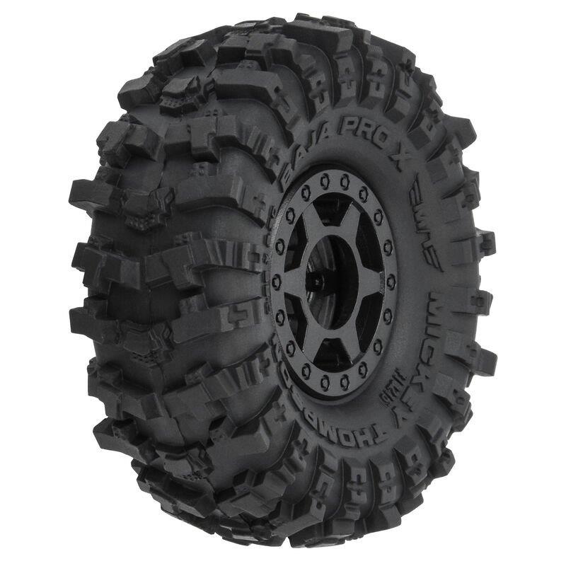 Proline 1/24 Mickey Thompson Baja Pro X F/R 1.0 MTD 7mm Black Holcomb (4)