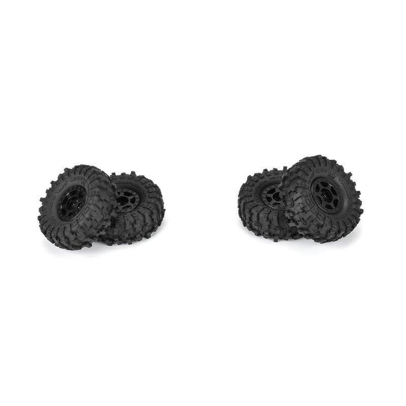 Proline 1/24 Mickey Thompson Baja Pro X F/R 1.0 MTD 7mm Black Holcomb (4) - 3