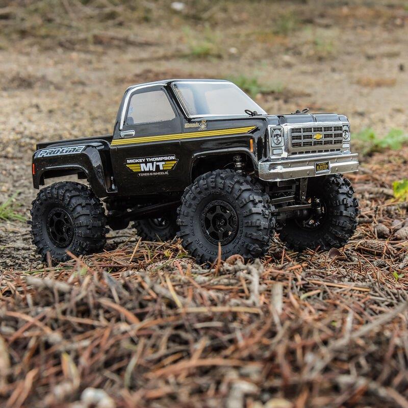 Proline 1/24 Mickey Thompson Baja Pro X F/R 1.0 MTD 7mm Black Holcomb (4) - 6