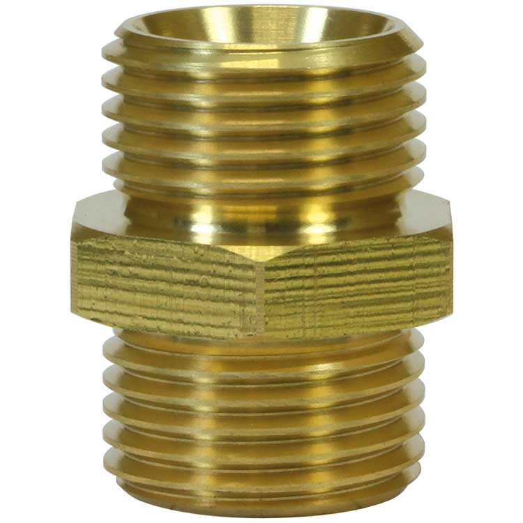 Dubbel nippel 1/4" Mässing