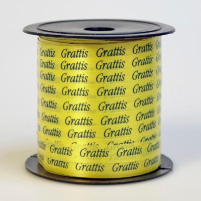 Presentsnöre grattis 50m x 10mm