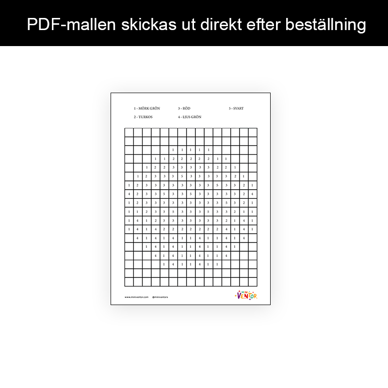 Sommarpyssel - Pixelmålning Vattenmelon - 4