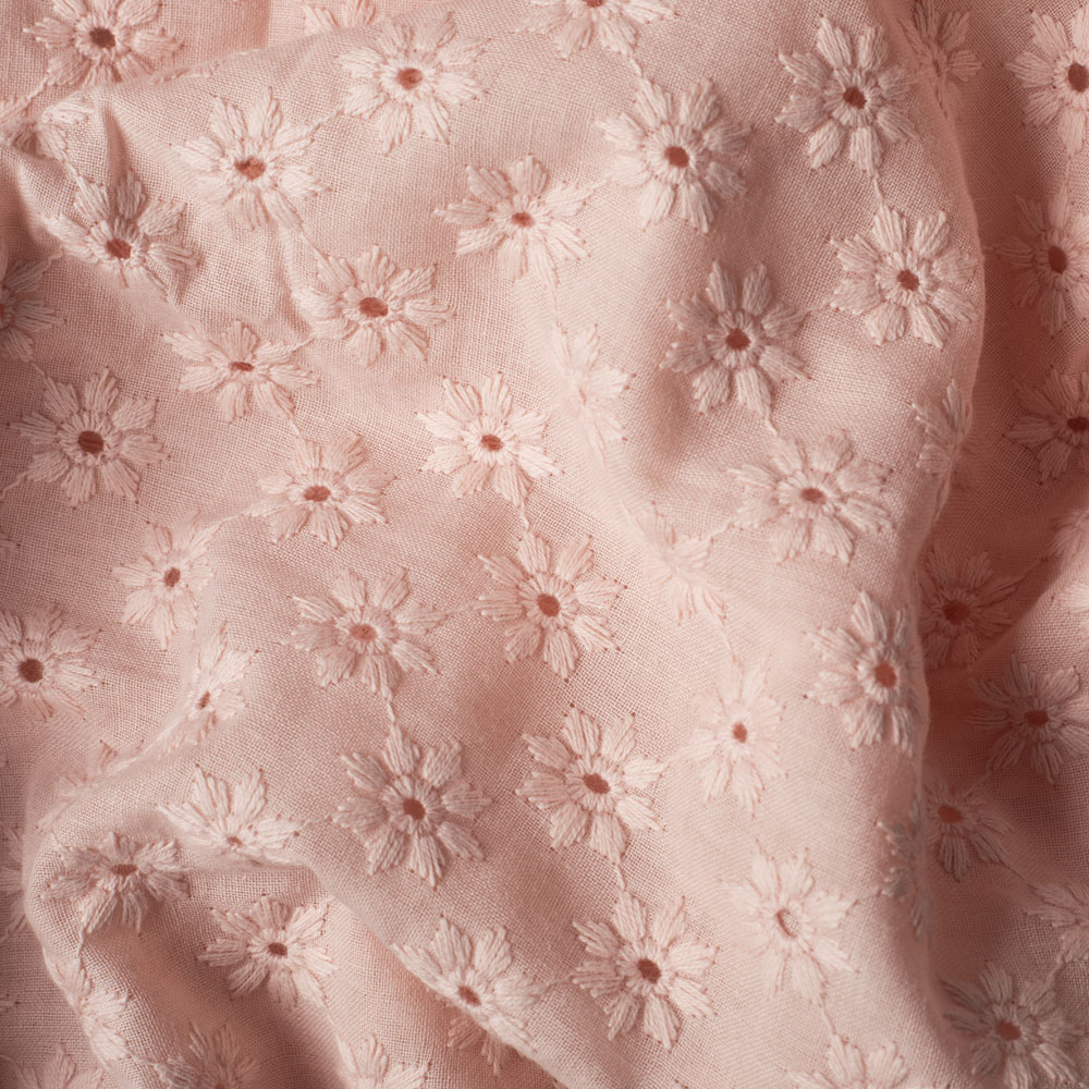 DAISY EMBROIDERY - OLD PINK - 4