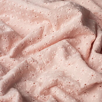 DAISY EMBROIDERY - OLD PINK