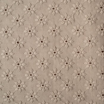DAISY EMBROIDERY - LIGHT TAUPE