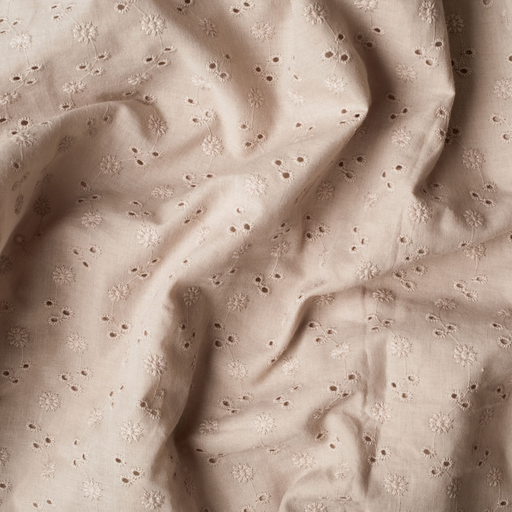 FLORAL EMBROIDERY - LIGHT TAUPE - 3