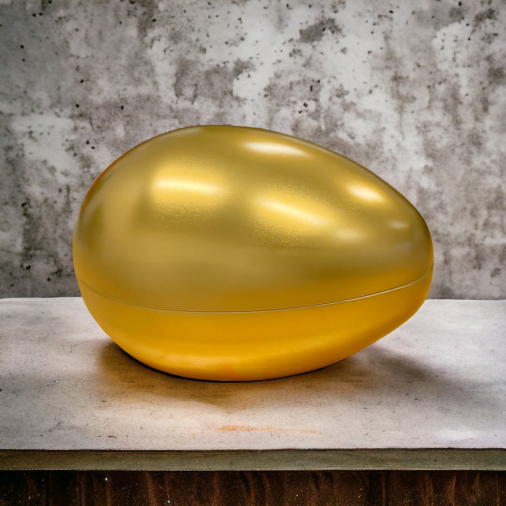 Påskägg i plåt / Plåtägg 25 cm - Guld