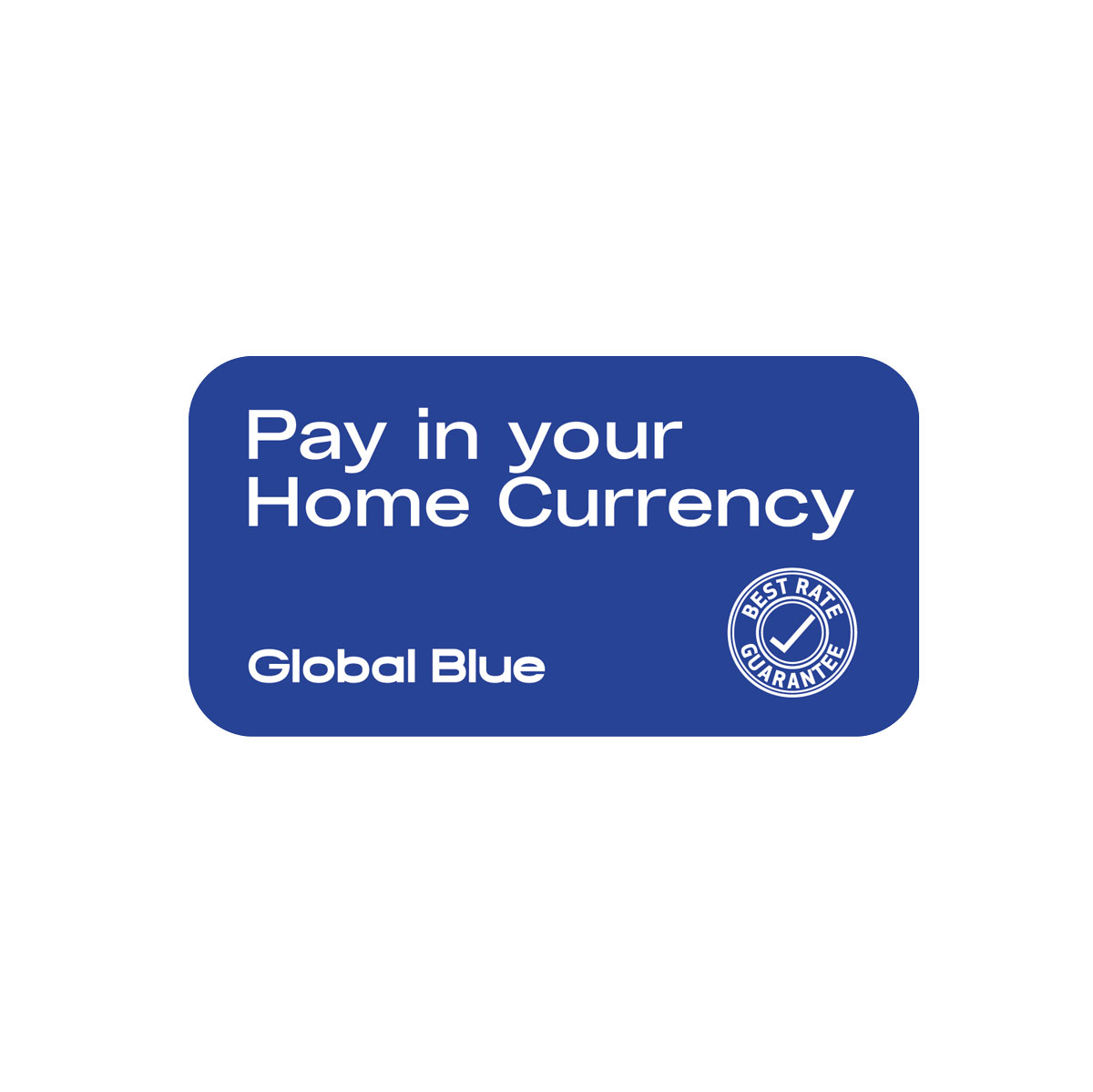 Window sticker DCC Currency Choice, 98x50mm