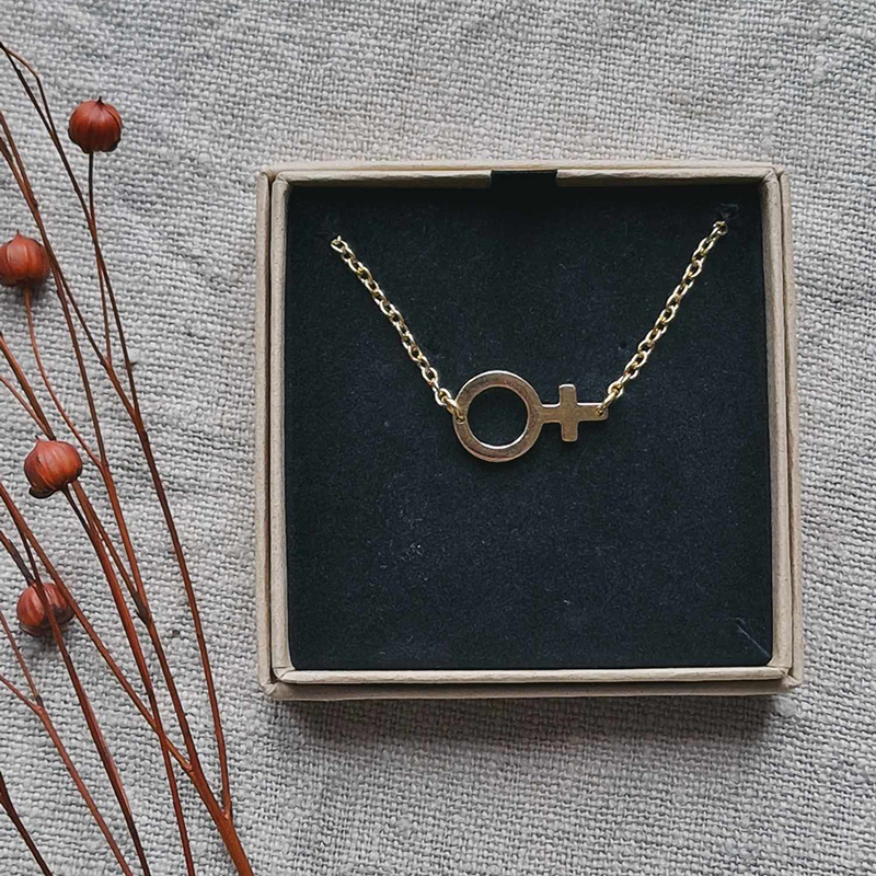 Femme necklace steel big