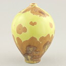 Isak Isaksson (2015) Unique Vase with Yellow/Brown Crystalline Glaze 13 cm