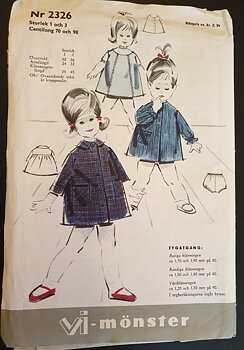 Vi pattern 2326 children's dresses 1960s