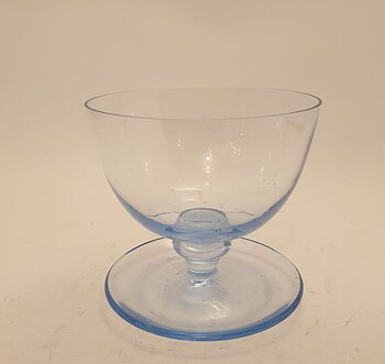 Dessert bowl coupe glass light blue