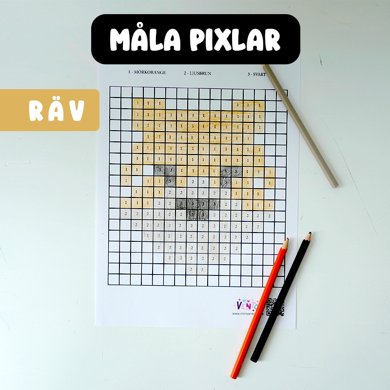 Pixelmålning Räv