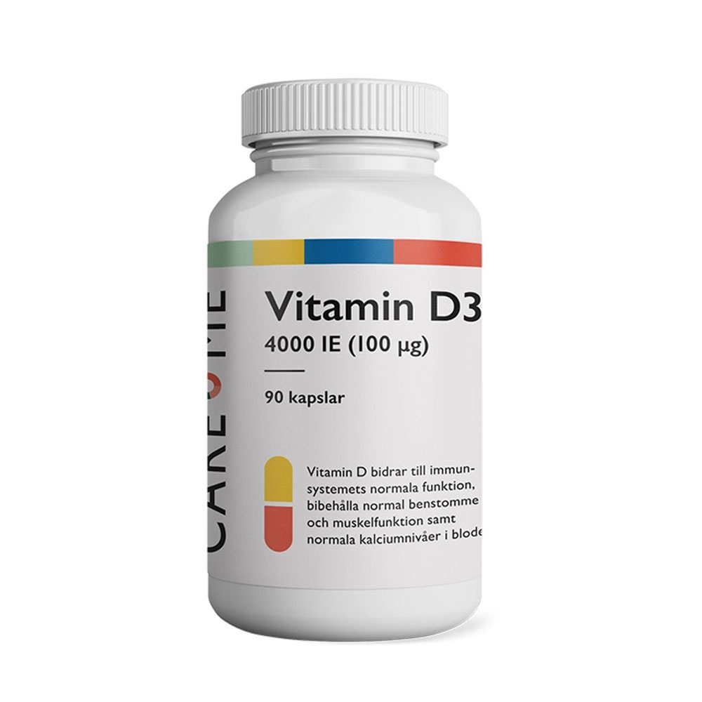 Vitamin D3 4000IE 90 kap CareMe