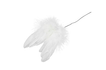 Fjäderstick - Änglavingar - 8 cm