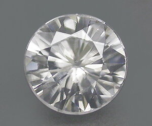 1,01 ct preciosa circonita blanca natural con talla de diamante redondo de 6 mm