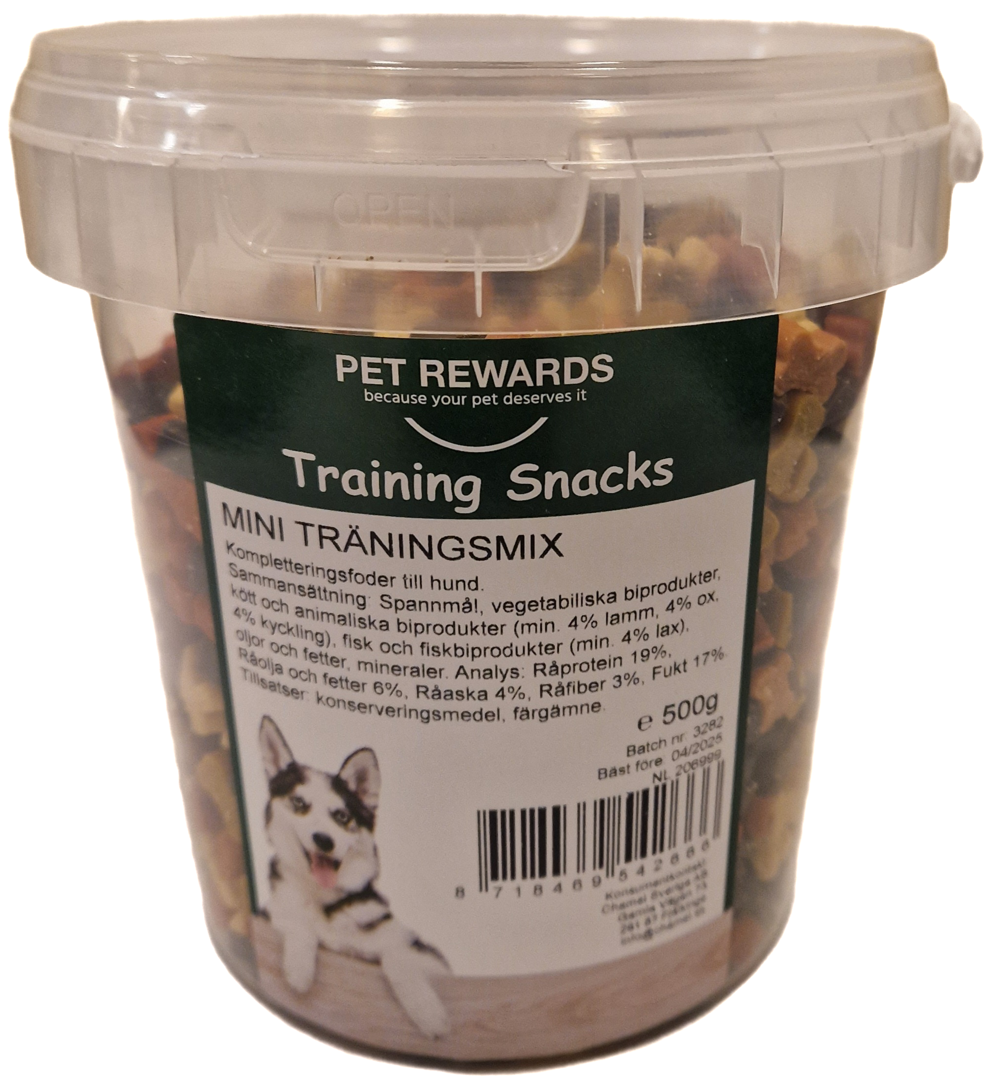 Träningsgodis Minibone, 500g