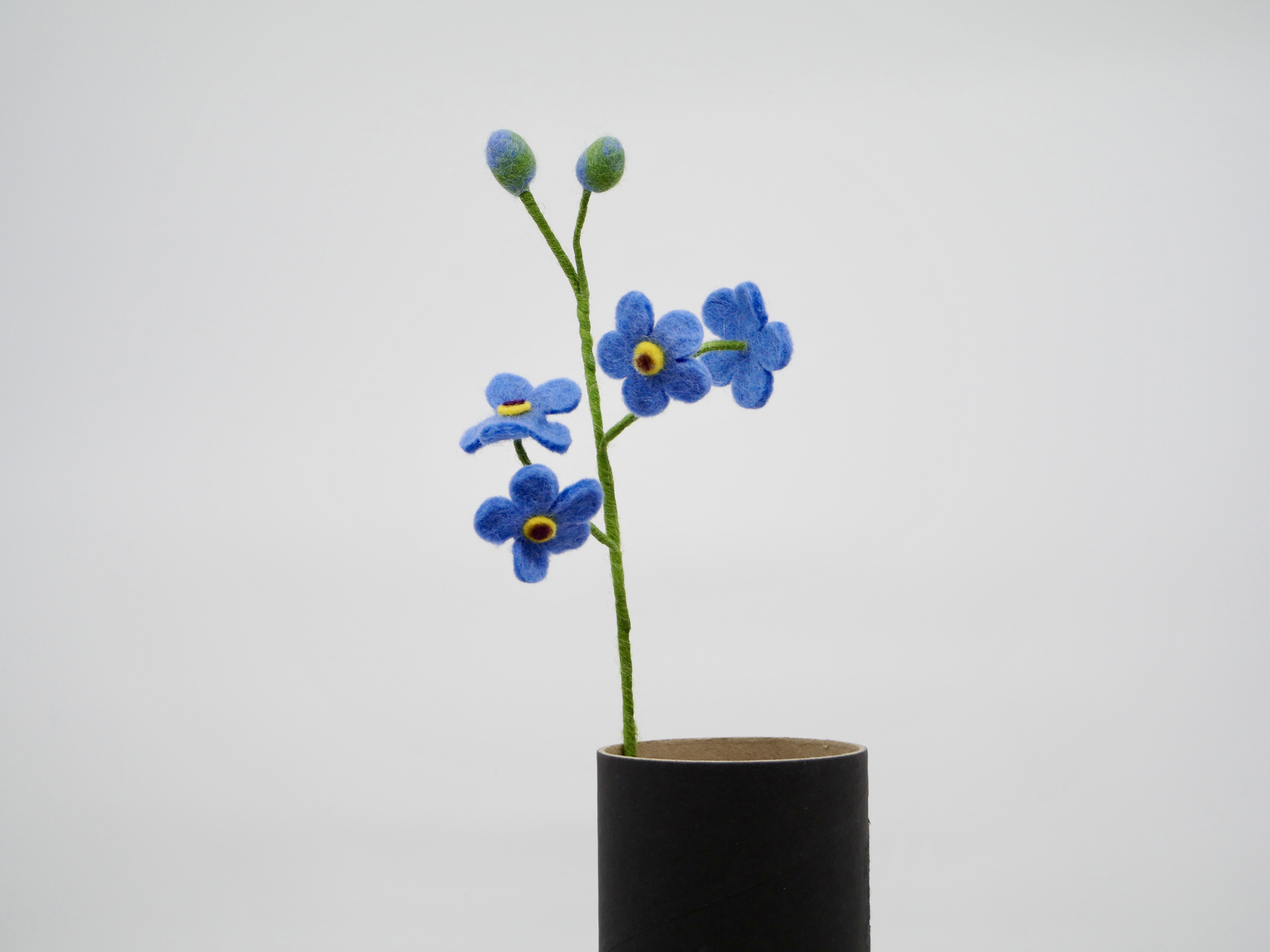 Blommor i tovad ull - 3