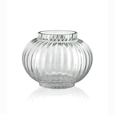 Vase à fleurs D 12,5 cm transparent