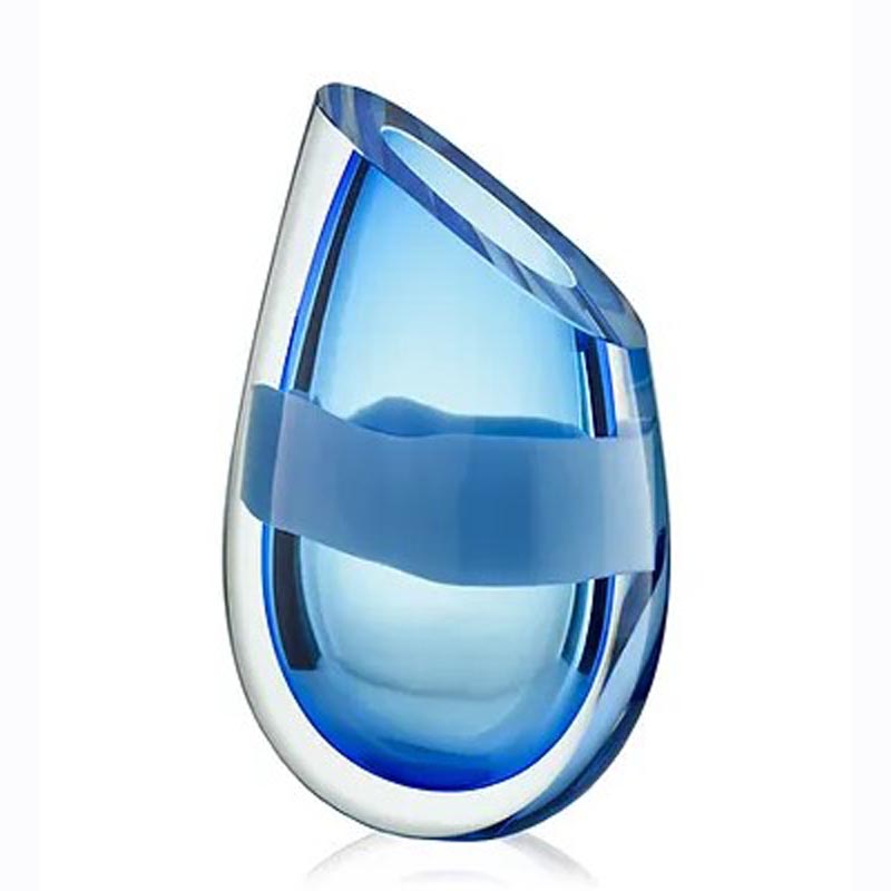 Ovum vase H 19 cm lyseblå - Ny - 2