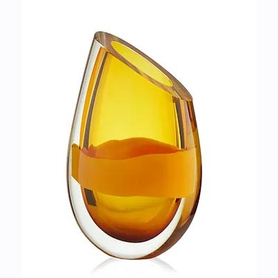 Ovum vase H 19 cm amber - News