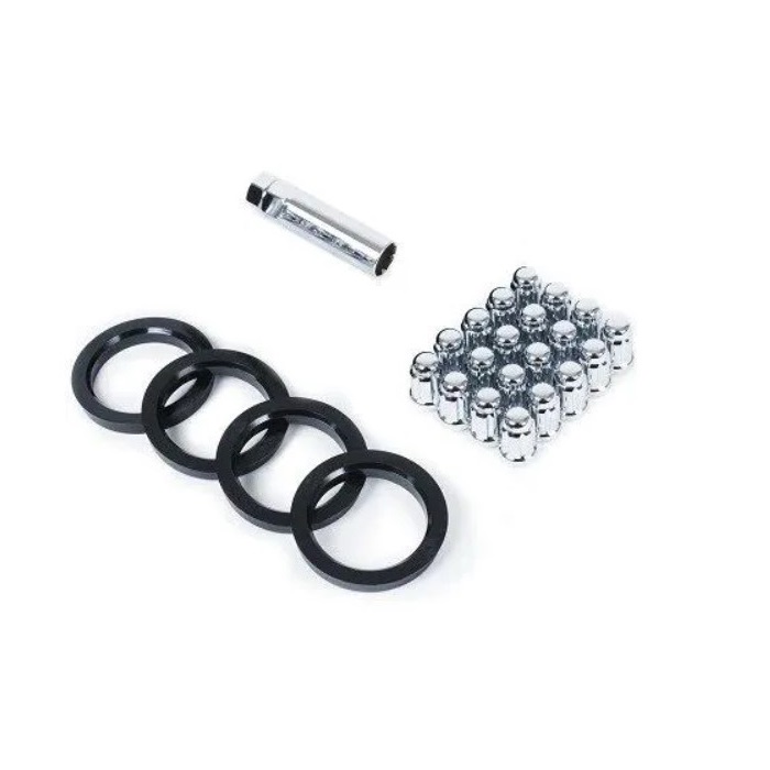 Tillbehör KIT | Vid köp av 4 st fälgar | 20 st bult/mutter | 4 st Navring
