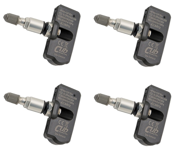 TPMS Däcktrycksövervakning - 4 st. Sensorer