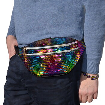 Gürteltasche - Pride Pailletten