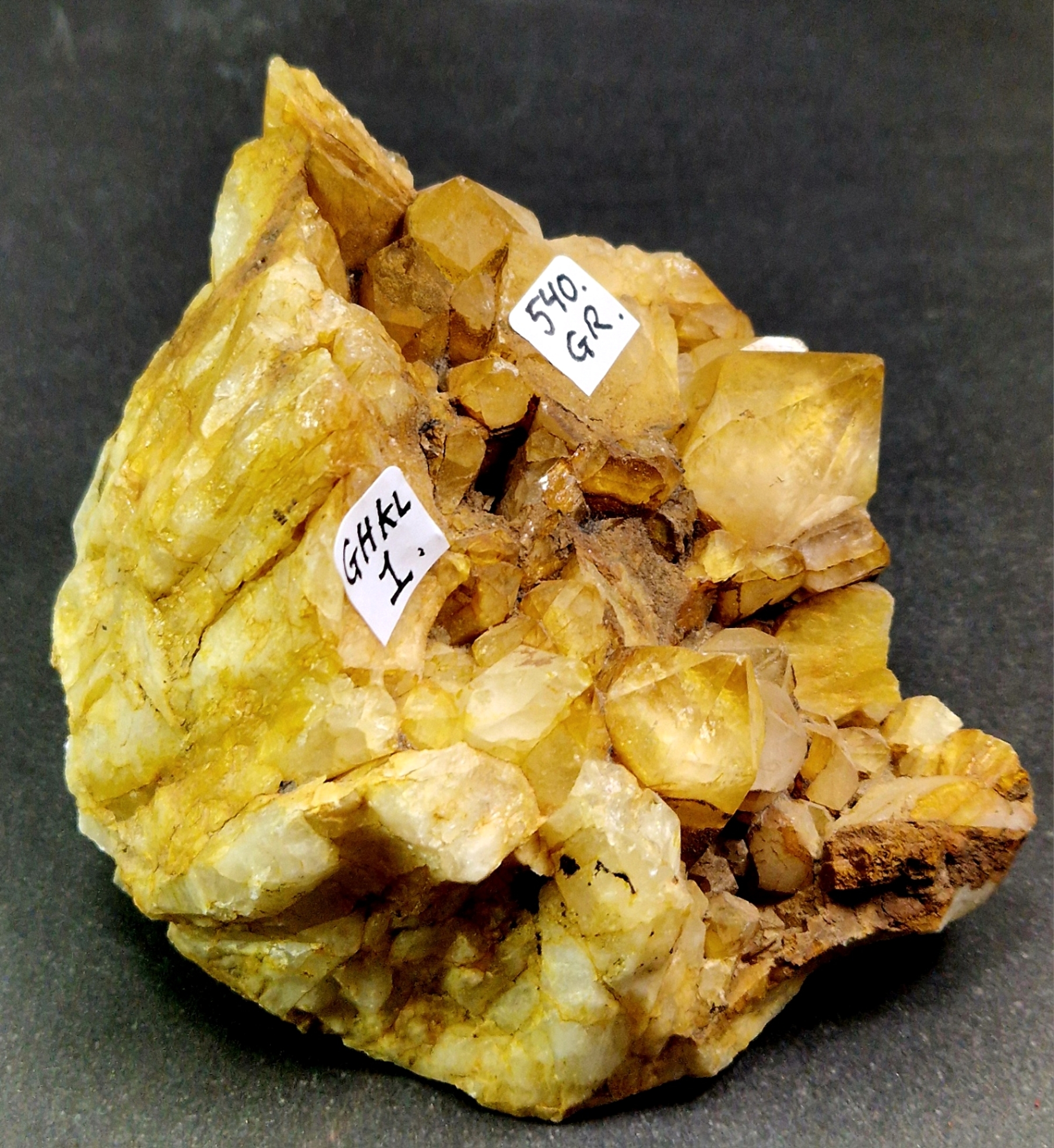 Bergkristall Kluster, Naturlig/Golden healer
