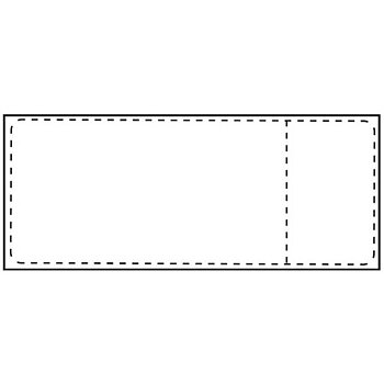 Trp.etikett 105x251mm rl 76mm