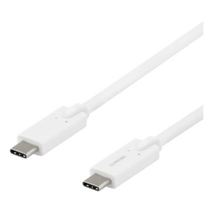 Kabel USB-C - USB-C 2M,vit