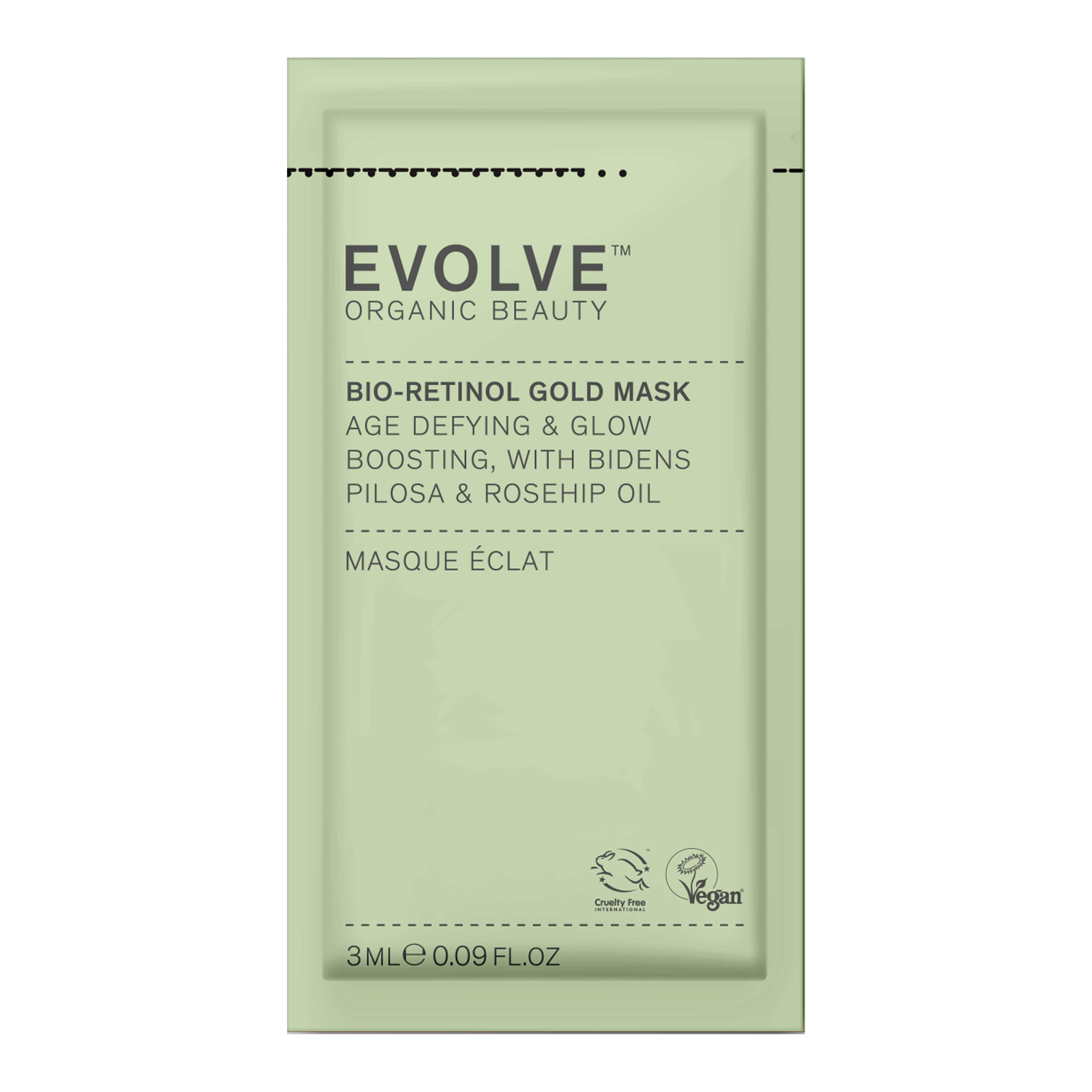 Vareprøve: EVOLVE Bio-Retinol Gold Mask 3ml