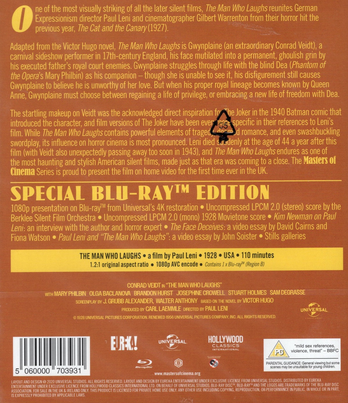 The Man Who Laughs (ej svensk text) (Blu-ray) - 2