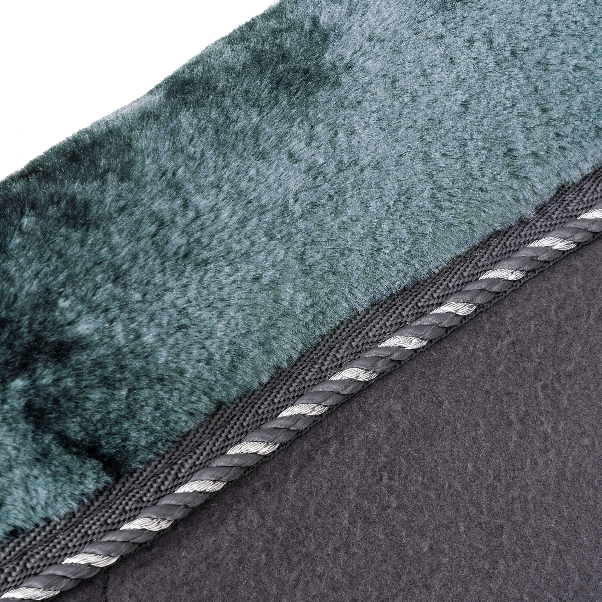 Top Reiter Fleecetäcke "SOFT LINE", grå/grön, 125cm - 8