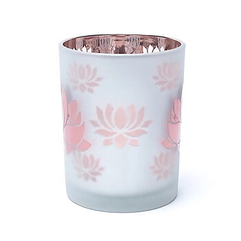 Ljuslykta frostad/metallic Lotus 