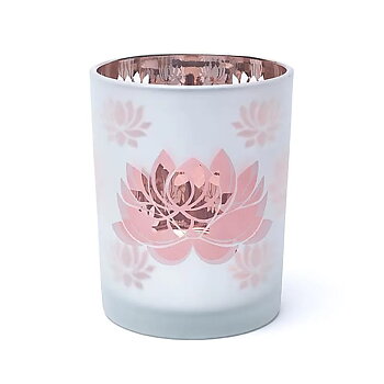 Ljuslykta frostad/metallic Lotus 