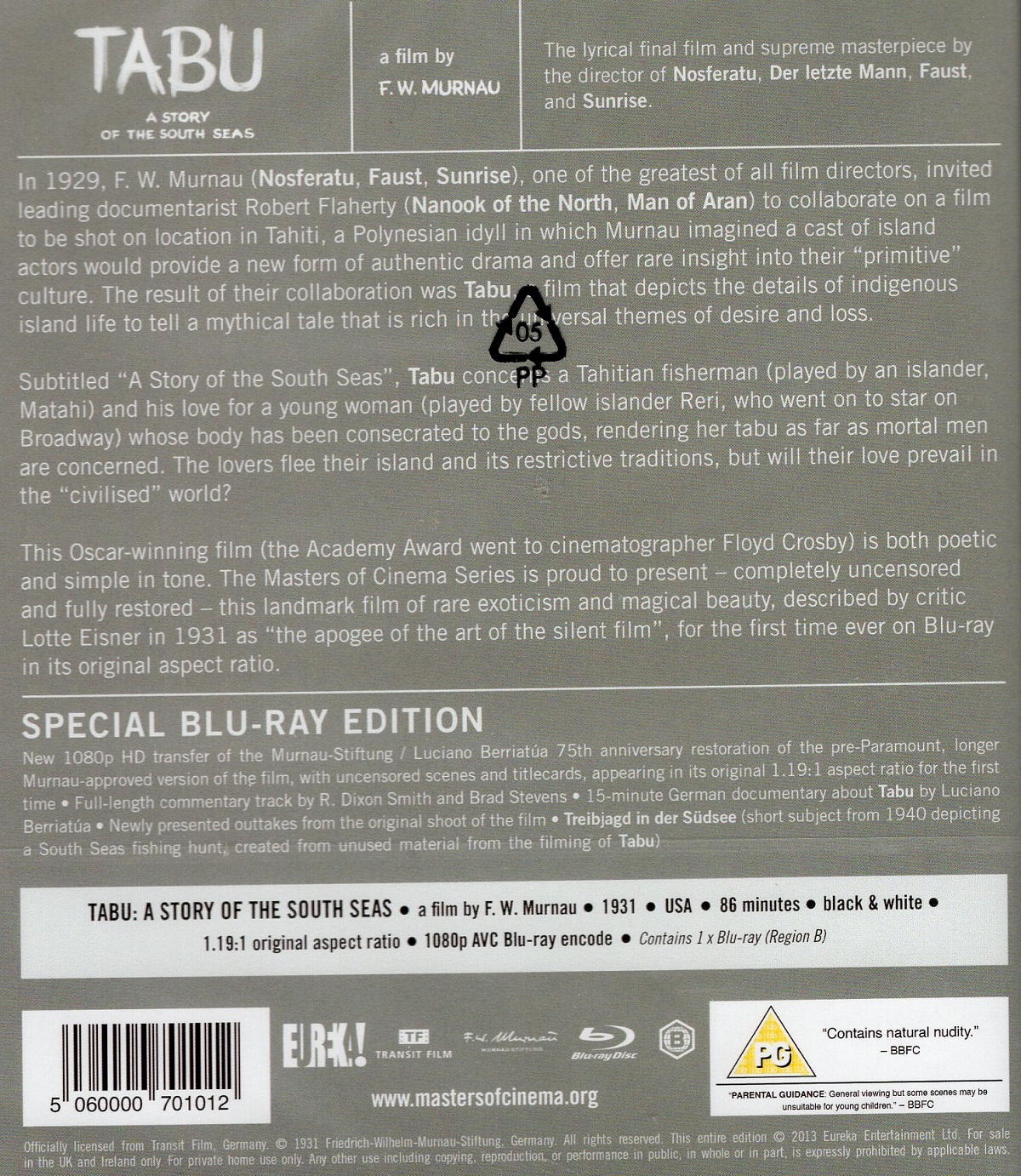 Tabu - A Story of the South Seas (ej svensk text) (Blu-ray) - 2