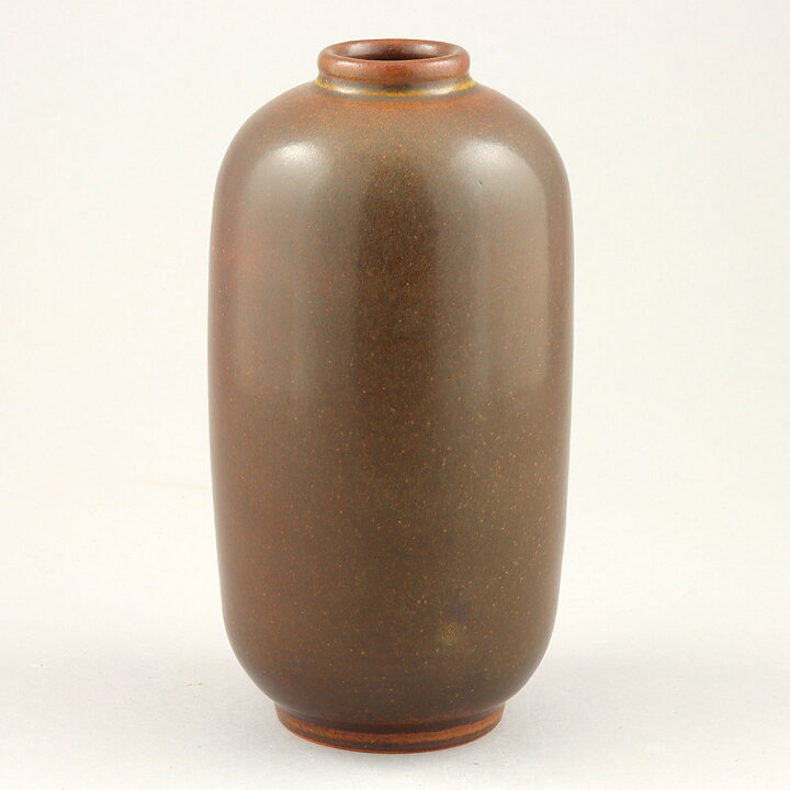 Triller Tobo (1950s) Unique Brown Vase 16 cm