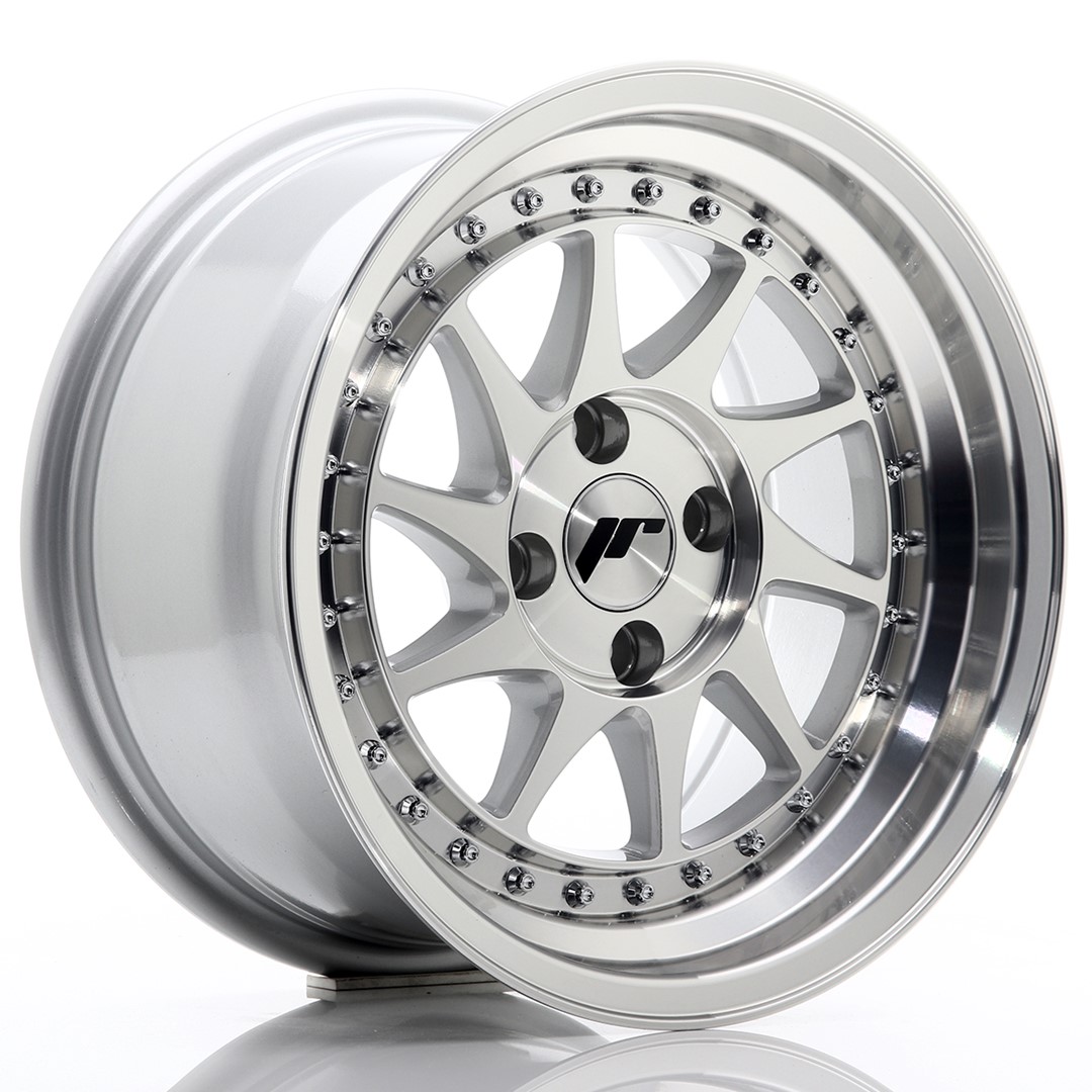 15" JR Wheels JR26 - Silver Machined Face
