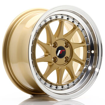 16" JR Wheels JR26 - Gold Machined Lip