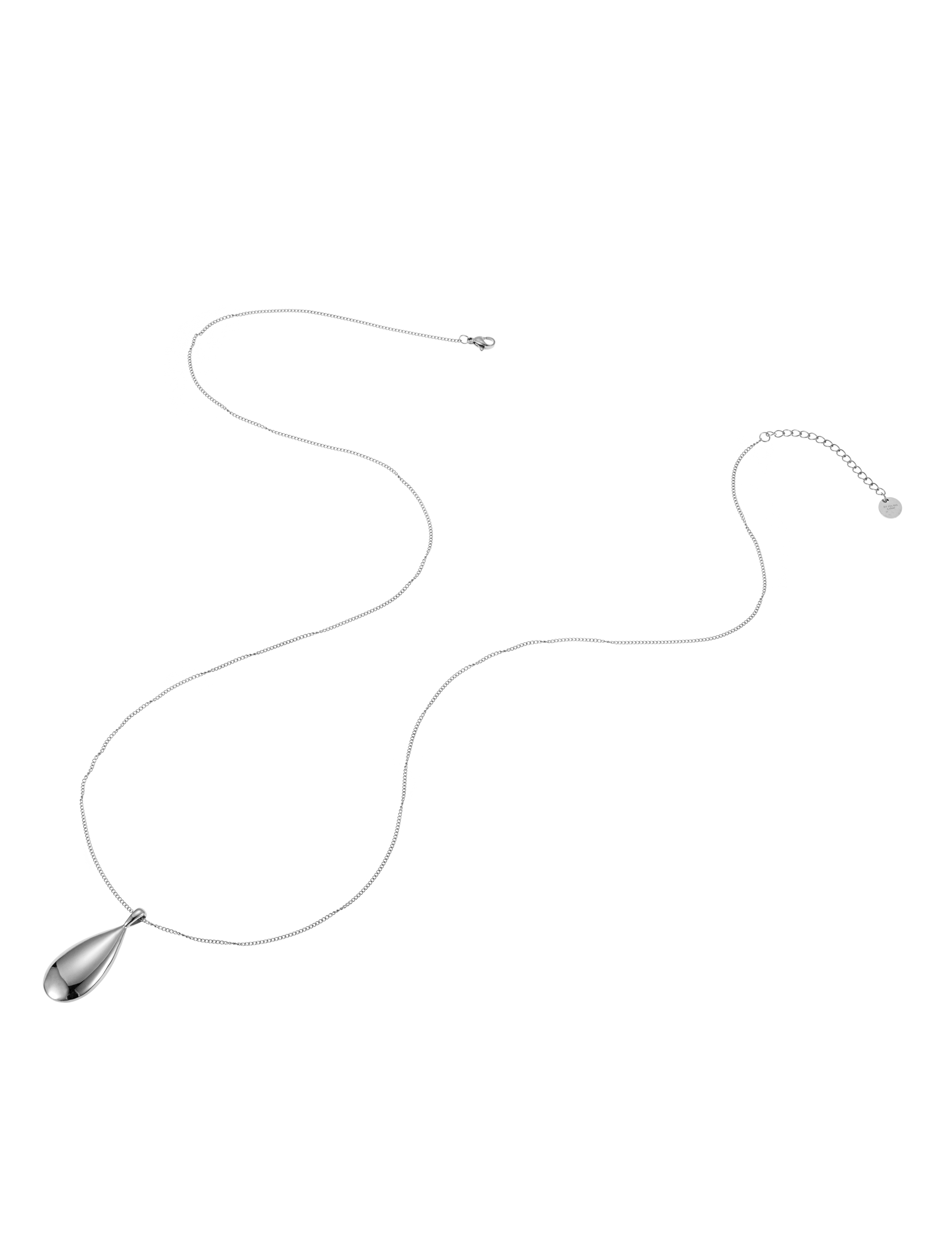 Cannes long necklace steel - 2