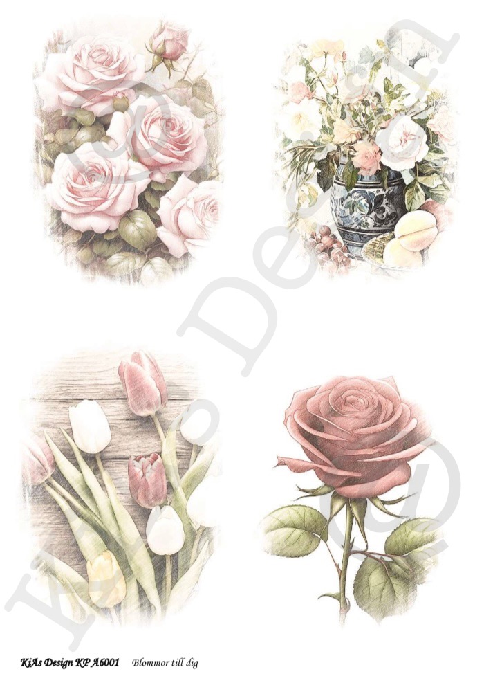 KD Klippark A6001 -Blommor till dig 
