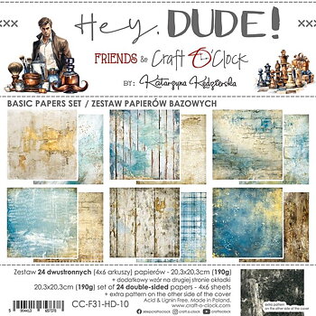 Craft O' Clock 20.3x20.3cm -Hey, Dude! 