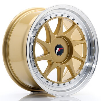 17" JR Wheels JR26 - Gold Machined Lip