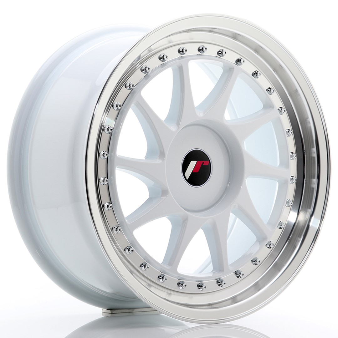 17" JR Wheels JR26 - White Machined Lip
