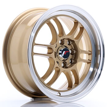 15" JR Wheels JR7 - Gold Machined Lip